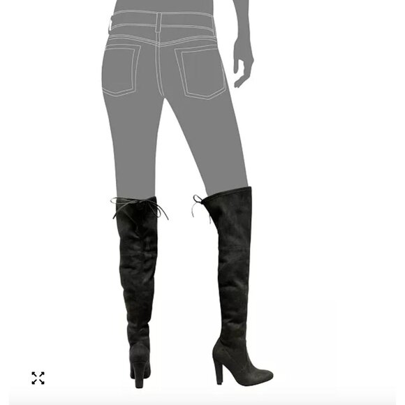 Steve Madden Gorgeous Over-The-Knee Boot in Black Size 9 - Picture 6 of 9